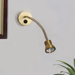 shree kala home decor Golden Flexible Wall-Mounted LED Spot Light-picture-33