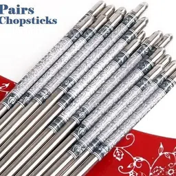 jantrex Cooking, Decorative, Eating, Training Stainless Steel Chinese, Japanese, Korean, Vietnamese Chopstick-picture-14