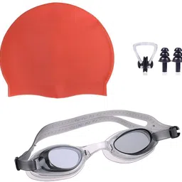 Swimming Kit With Cap, Goggle, 2 Pair Ear Plugs & 1 Nose Clip Combo Swimming Kit-image-13