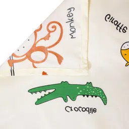 KLOTTHE White & Yellow Cartoon Characters 210 TC 2 Single Bedsheet with 2 Pillow Covers image 5