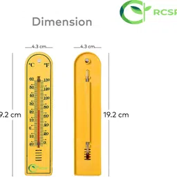 RCSP Room Thermometer Indoor Wall-Mounted Thermometer, Celsius and Fahrenheit Display Compact, Easy-to-Read Design For Home & Office Use Thermometer image 3