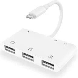microware Lightning OTG Card Reader 6 in 1 Camera Adapter with Camera Memory Reader, SD &TF Card, Power Delivery Card Reader-image-24