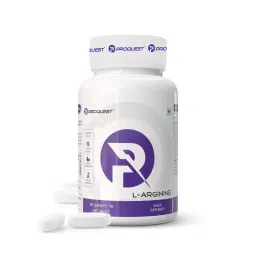 Proquest Nutrition L-Arginine Supplements Tablet 60 | Supports Endurance & Blood Flow | Performance, Stamina & Muscle Recovery | Heart Health & Energy Booster Supplement | Amino Acid for Blood Flow | L-Arginine HCL 1000 mg for man and woman image 1