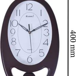radhika Analog 39 cm X 24 cm Wall Clock image 5