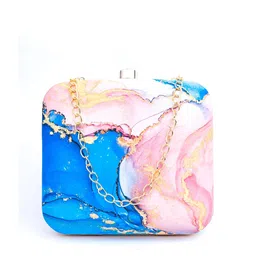 DressBerry Printed Box Clutch image 2