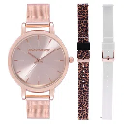 Skechers Women Rose Gold-Toned Sets Analogue Watch SR9029 with 2 Straps-picture-5