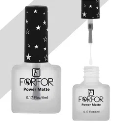 FORFOR Set Of 6 Power Matte HD Colors Long Lasting Nail Polishes - 6ml Each image 2