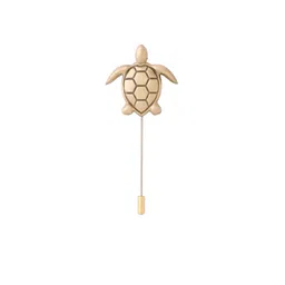 COSA NOSTRAA Men Turtle Twist Lapel Pin image 2