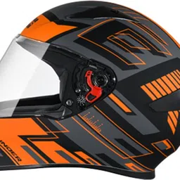 studds Thunder Full Face Helmet D3 with Clear Visor (Matt Black N10, XL) Motorbike Helmet image 4