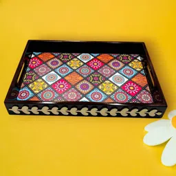 angira handicarft Wooden Serving Tray/Decorative/Multipurpose AHS-WOODENTRAY100_1310 Tray-picture-19
