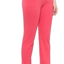 unfld Women Solid Orange Track Pants image 3