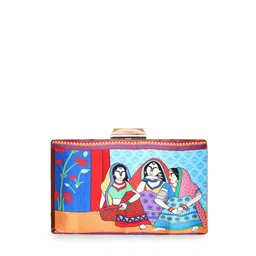 Sabhyata Printed Box Clutch With Shoulder Strap image 2