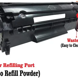 HYNEAR Easy Refill 12A Black - Twin Pack Ink Toner image 3