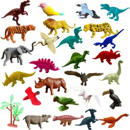 chutti toys 27 Pcs Animals, Birds & Dinosaurs Toy Set for Kids – animals set toys-picture-36