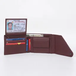 keyur Men Casual Brown Artificial Leather Wallet image 3