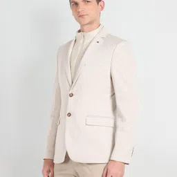 arrow Men Woven Single Breasted Formal Blazer image 4