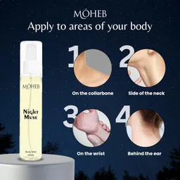 moheb Eclair & Night Muse Mist | With a Composition of Chocolatey & Citrus Fragrance | Body Mist - For Women image 5