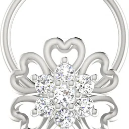 avsar Sejal 18kt Diamond White Gold Nose Wire-picture-21