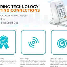 panasonic KX-TS402SXW Corded Landline Phone image 5