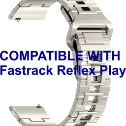 ACM WSM41C20WT2851 Watch Strap Silicone Shiny Belt 20mm for Fastrack Reflex Play Smartwatch White Smart Watch Strap-picture-14