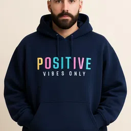 Men Full Sleeve Printed Hooded Sweatshirt-image-4