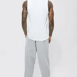 warcourt Men Loose Fit Grey Cotton Blend Trousers-picture-25