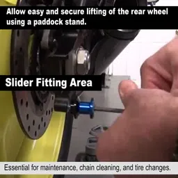 asryd Swing Arm Spools Slider Stand Screw Fits For All Motorcycle Swing Arm Spool 8mm, 10mm image 3