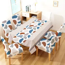 onlyone1 Velvet 6 Seater Geometric Table Cover-picture-43