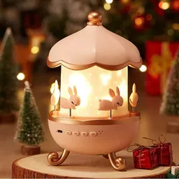 TARAA Bunny and kids night light projector 360 degree rotated side colour star baby 5 lm LCD Corded Mobiles Portable Projector-picture-47