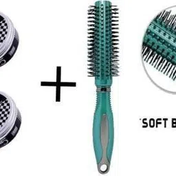 kaarm Round Roller Comb / Hair Stylling Brush With 2 hair wax (3 Items in the set) Personal Care Appliance Combo-picture-26
