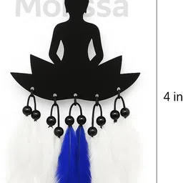monssa BUDHHA FLOWER Car Hanging for Dashboard Rear View . (Pack of 1) Car Hanging Ornament image 3