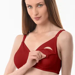 vanila Pack of 2 Women Maternity/Nursing Non Padded Bra image 3