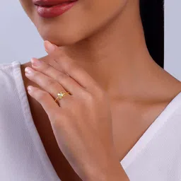 giva Sterling Silver Zircon Rhodium Plated Ring image 2