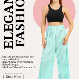 irha Pack of 3 Women Regular Fit Multicolor Viscose Rayon Trousers image 5