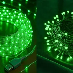 nkxik 40 LEDs 12 m Multicolor Steady String Rice Lights-picture-38