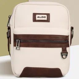 Beige, Brown Men Sling Bag 13723555-image-74