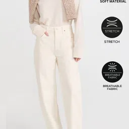 lovely london Women Regular High Rise Beige Jeans image 5