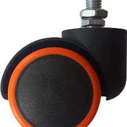 shinjai Orange Screw Type Nylon Office Casters Wheel Appliance Furniture Caster image 3