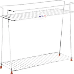 finearts Stainless Steel 2 Tier Kitchen Trolley Kitchen Rack Spice Rack Stainless Steel Kitchen Trolley-picture-34