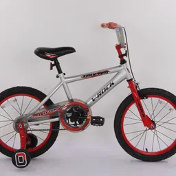 vrock Trixter 18T Silver-Red Kids Bike, Steel Frame, Coaster Hub 18 T (inch) BMX Cycle image 2
