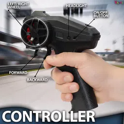 vikrida 1:24 Scale 4Wheel Drive RC Drift Car High-Speed Racing Car with LED Lights image 4