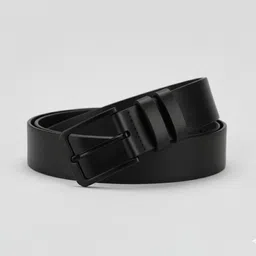 beltoria Men Black Artificial Leather Belt image 1
