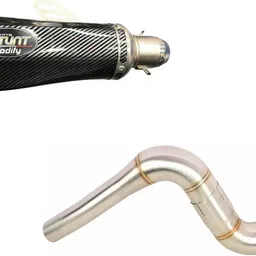 1 pulsar 200 ns bike bend pipe, 1 pulsar bike exhaust Combo-image-63