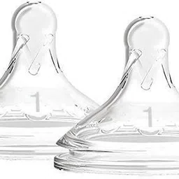 dr. brown's Options+ Wide-Neck Baby Bottle Nipple (Level 1) Medium Flow Nipple image 2