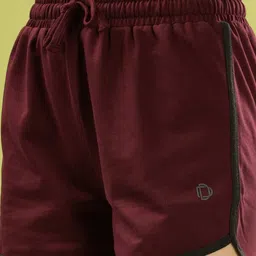 dollar missy Solid Women Reversible Brown Sports Shorts image 4