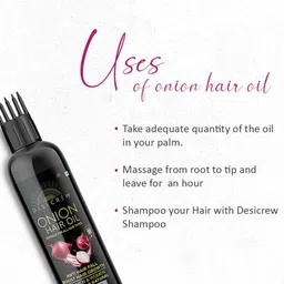 Desi Crew Set Of 3 Onion Anti Hair Fall Oil - 100 ml Each image 3