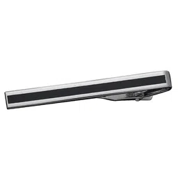 Peora Men Silver Plated Stainless Steel Classic Tie Pin image 3
