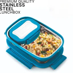 halar Stainless Steel Premium Lunch Box | Leak-Proof Airtight Tiffin for Office,School 2 Containers Lunch Box image 4