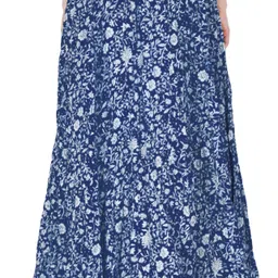 sttoffa s Women Printed A-line Blue Skirt image 2