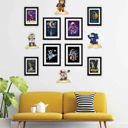 random Modern Multicolour MDF (Set of 8) Collage Photo Frames image 2